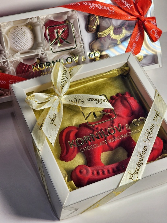 Шоколадная плитка "Лошадка-качалка"